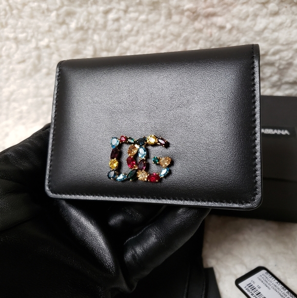 Dolce & Gabbana Multicolor Stone DG Bi-Fold Leather Wallet - Picture 4 of 15